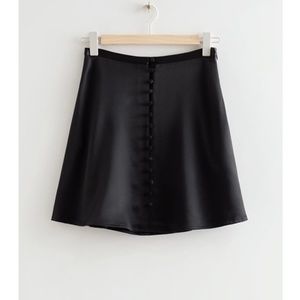 & And Other Stories black button skirt